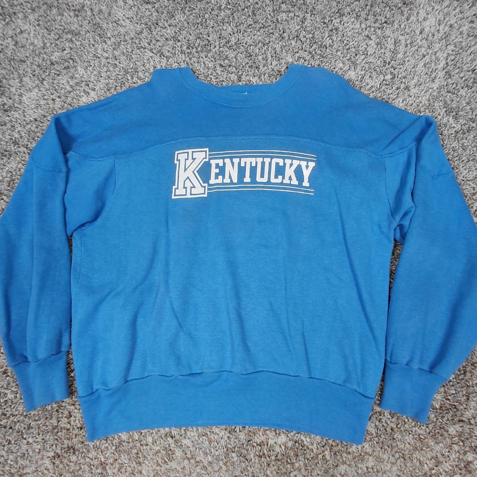 Vintage Champion 80s Kentucky Wildcats Sweatshirt Mens Large Blue Made In Usa